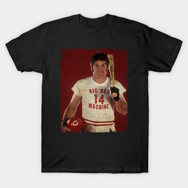 Pete Rose - (Charlie Hustle) T-Shirt by PESTA PORA